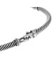 David Yurman Triple X Cable Collar Necklace  in Silver and Gold